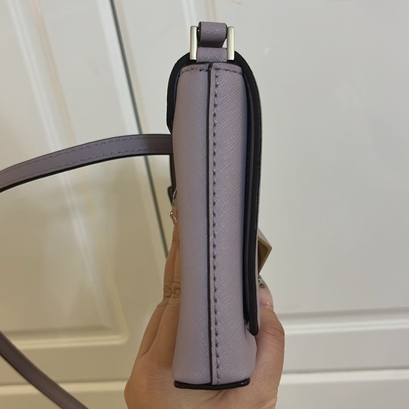 KATE SPADE 💜Lavender Cross Body Twist Lock Bag - Picture 5 of 8